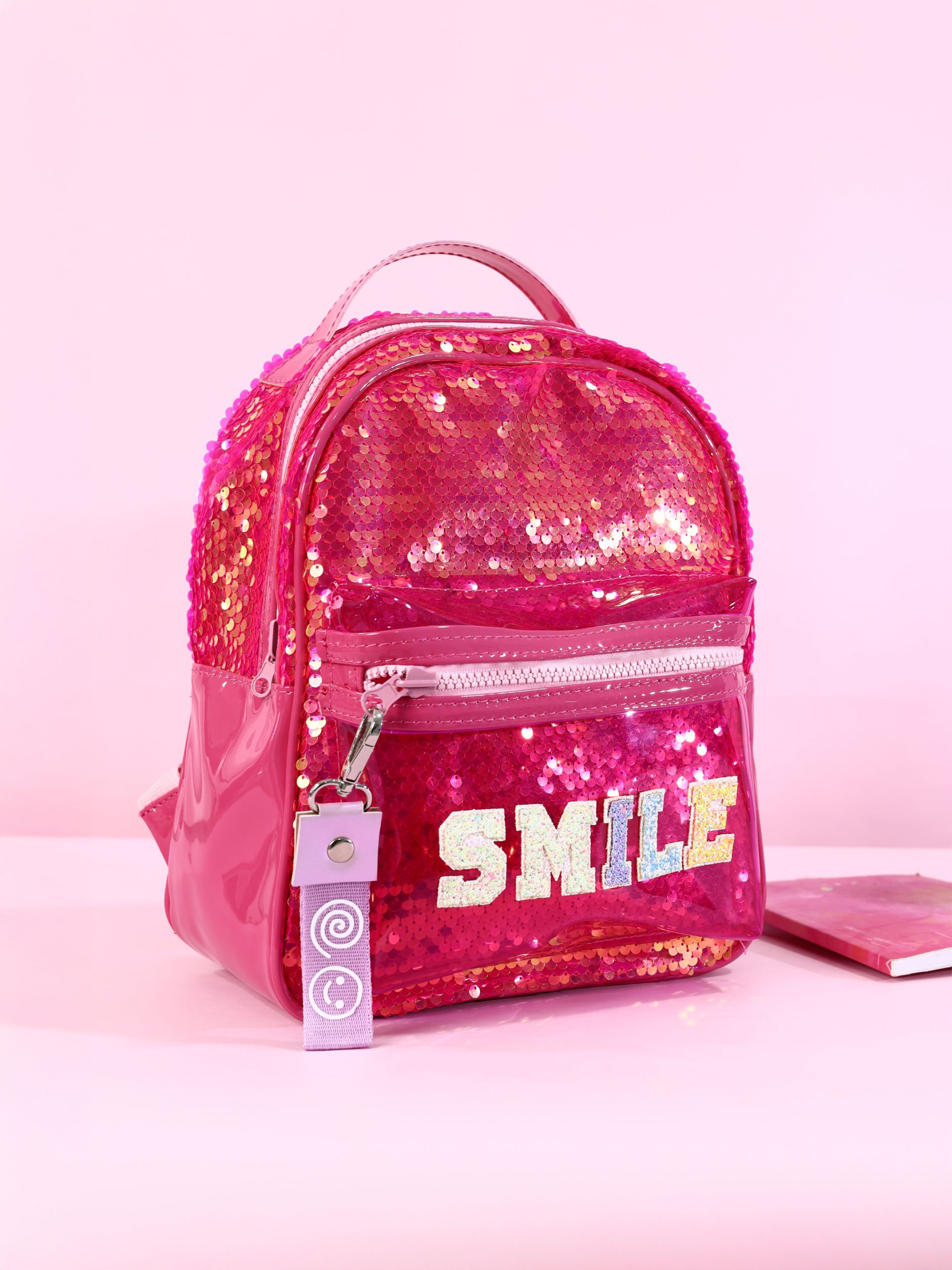 Minibag Vynil Lentejuela Fucsia