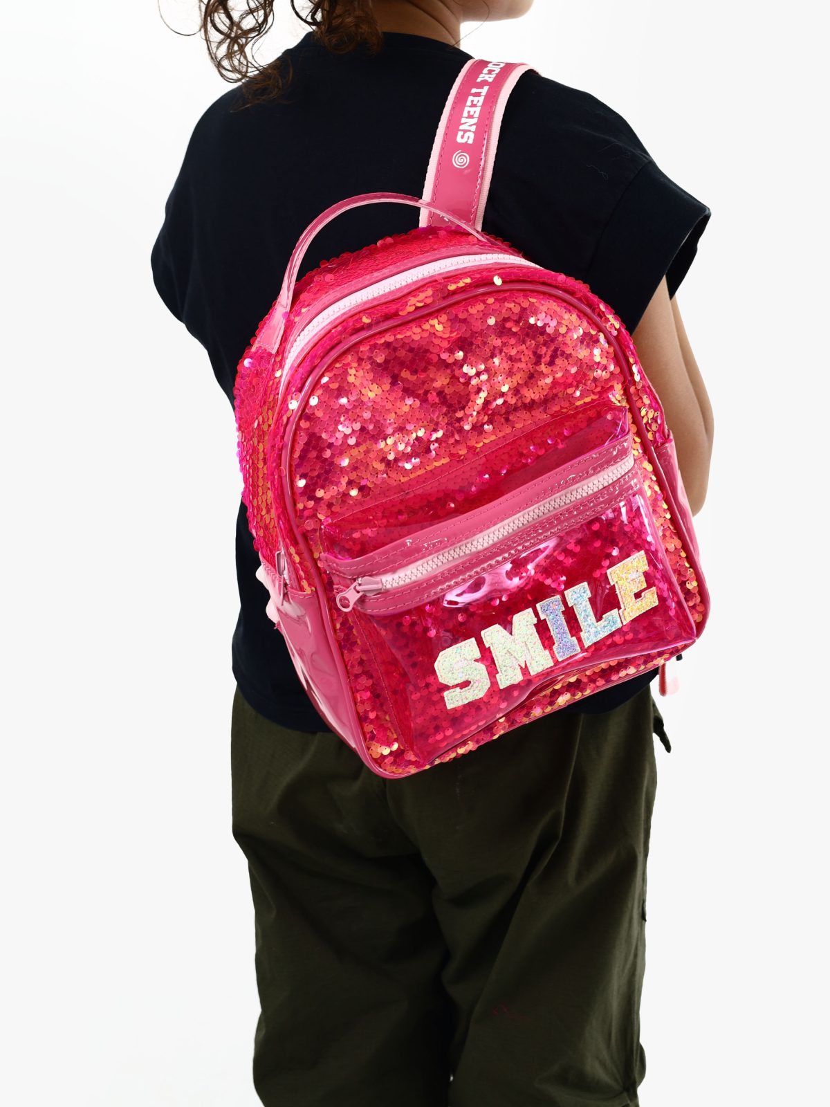 Minibag Vynil Lentejuela Fucsia