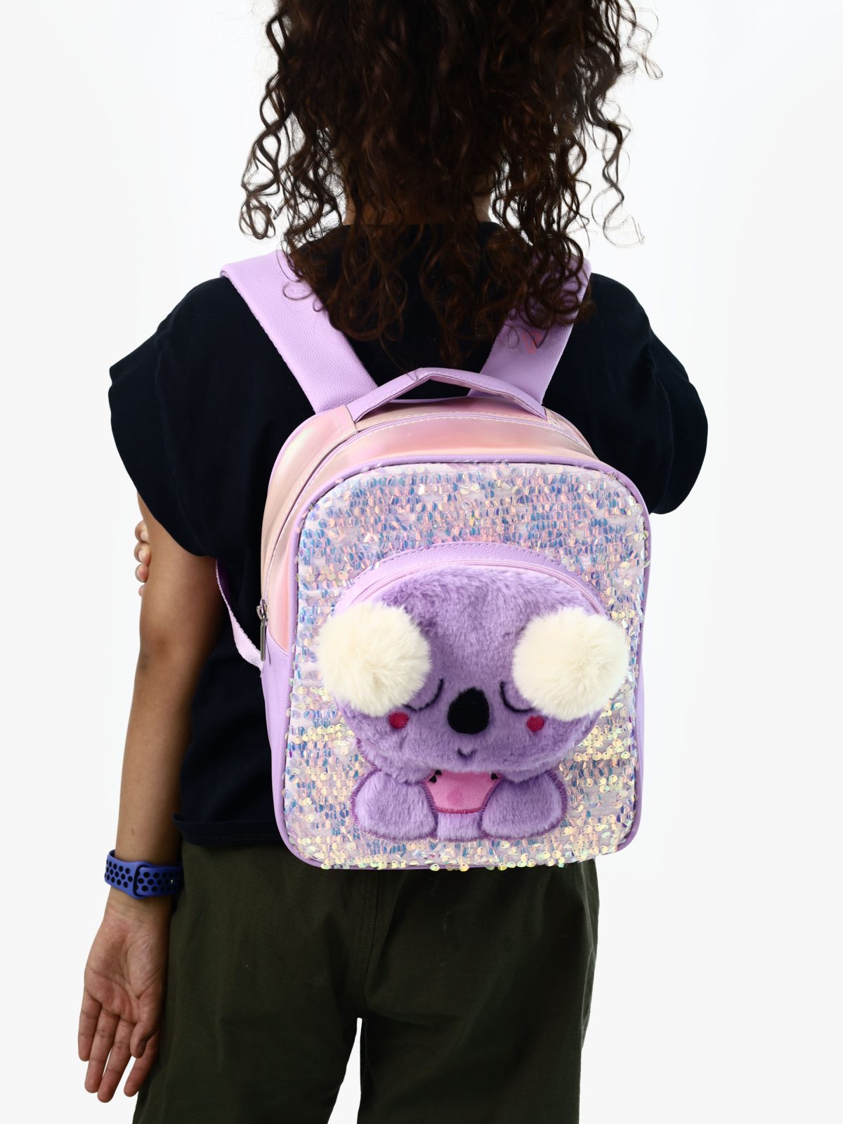 Morral Koala Lentejuela Lila Modelo