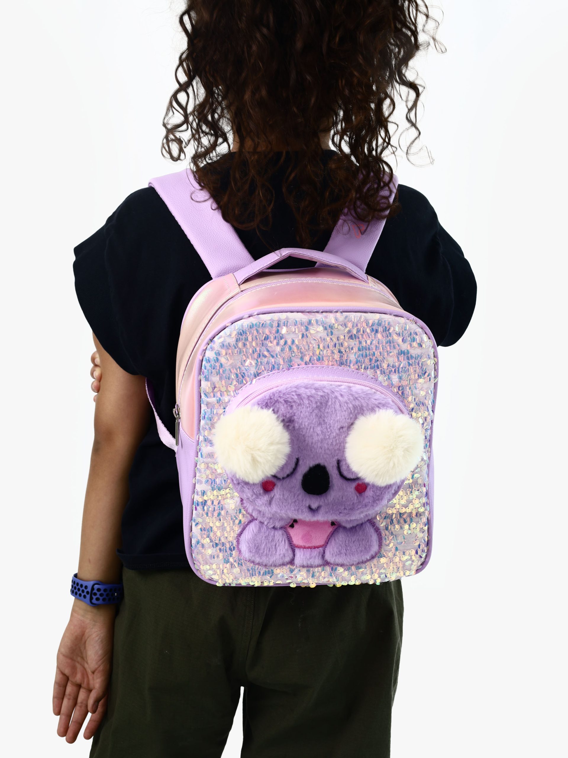 Morral Koala Lentejuela Lila