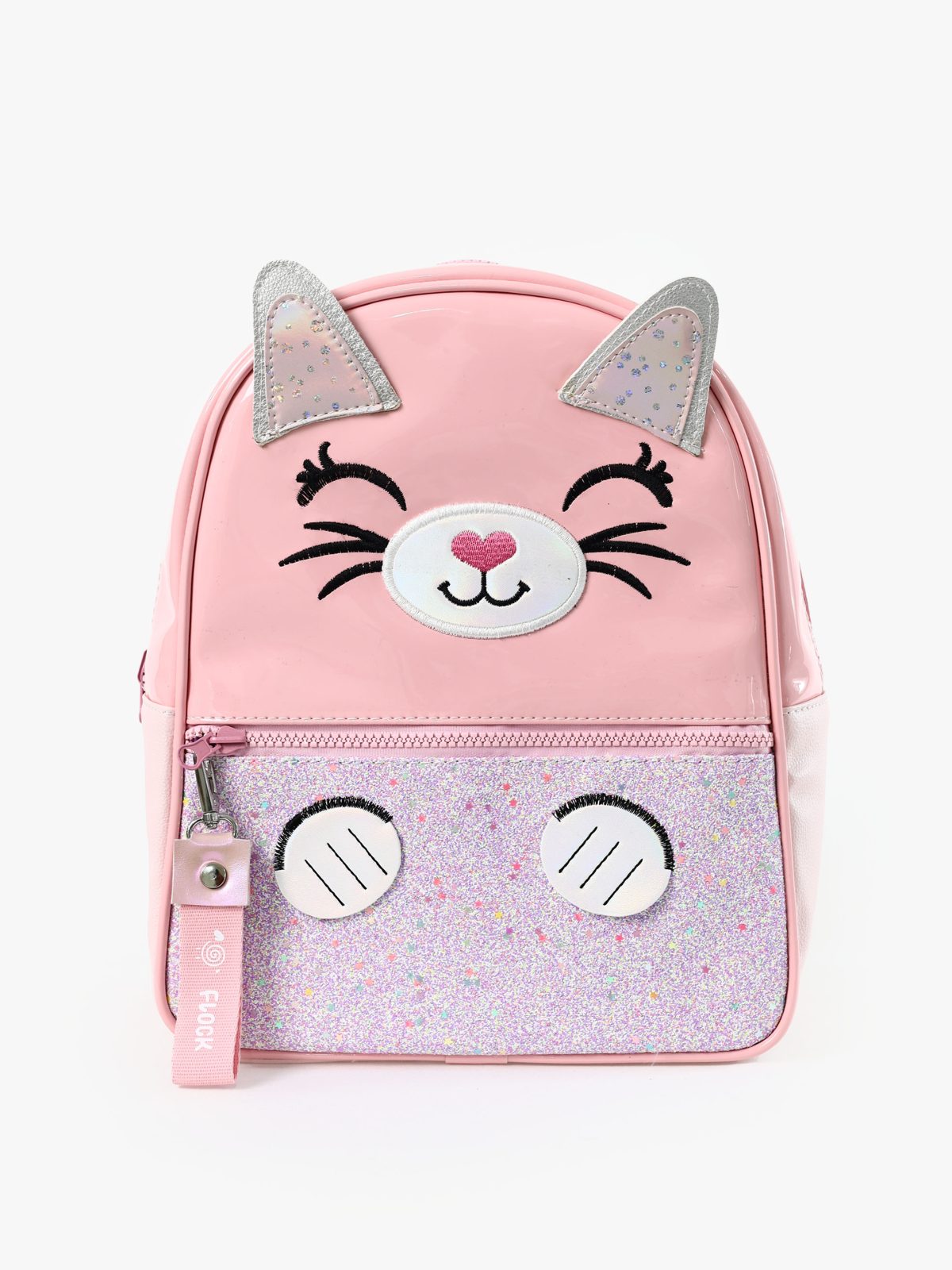 Morral Shine Gato Rosado Frente