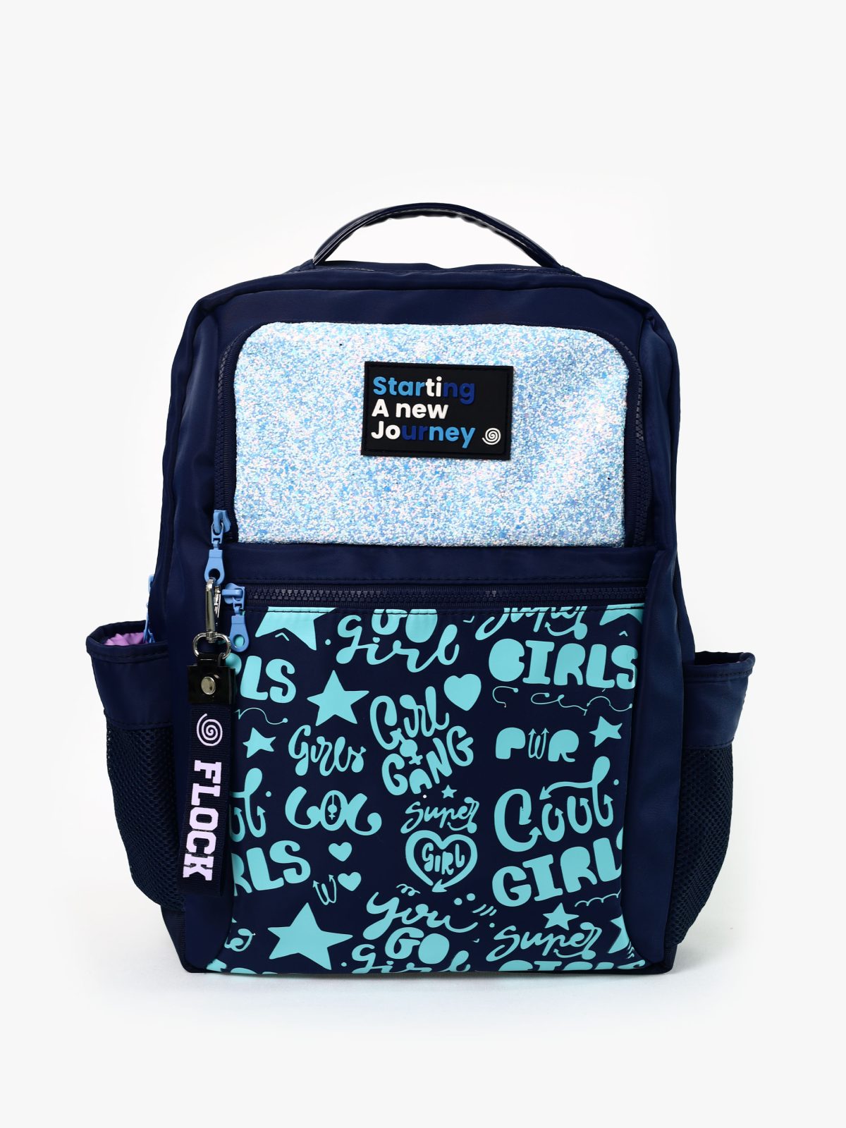 Morral Flock Doodles Azul Frente