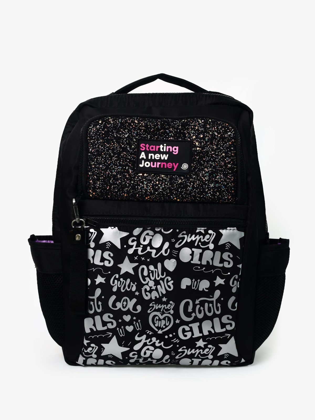 Morral Flock Doodles Negro Frente