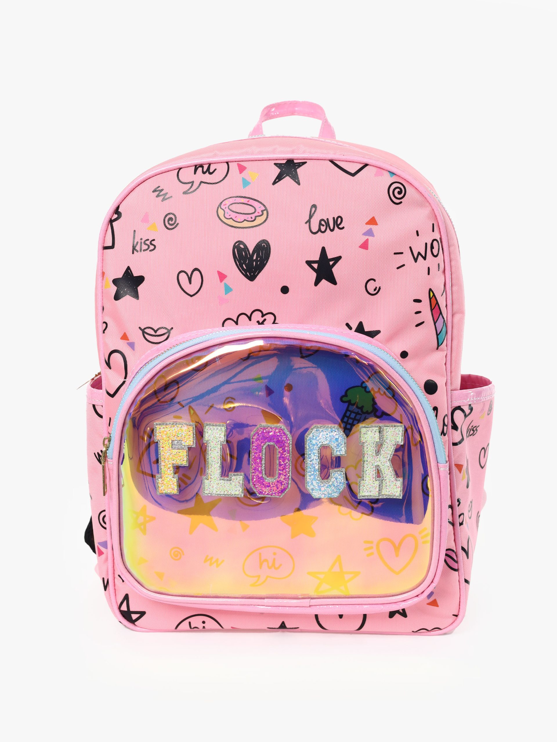 Morral Primavera Doodles Rosado