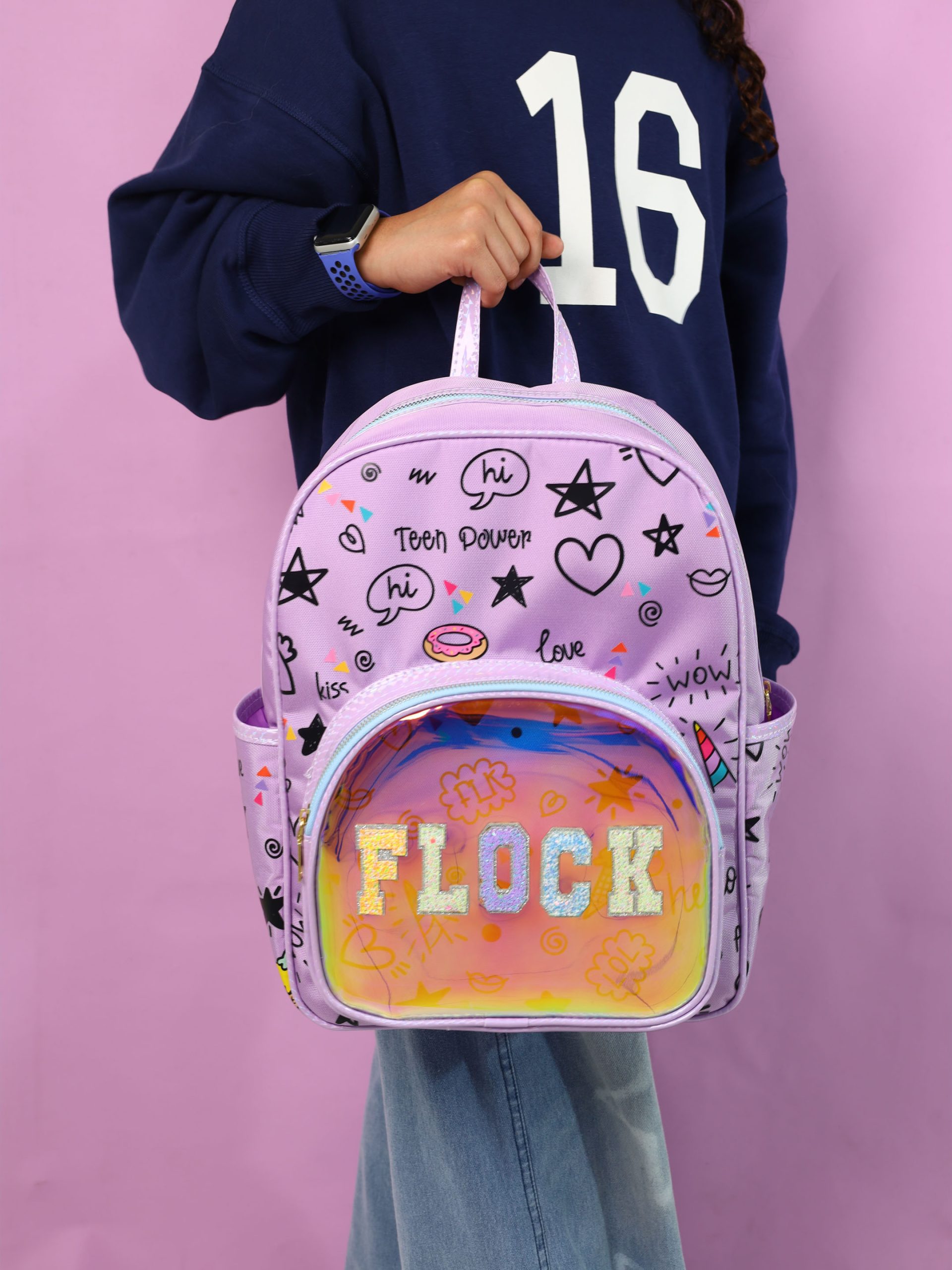 Morral Primavera Doodles Lila